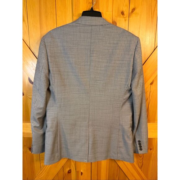 Express Men's $298 Slim Houndstooth Flannel Suit Jacket size 40L nwt (6308) - Picture 8 of 9